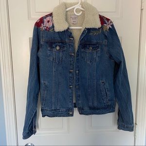 Fur-lined Jean Jacket